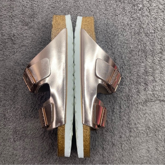 BIRKENSTOCK ARIZONA SOFT FOOTBED BIRKO FLOR METALLIC COPPER - Picture 5 of 6